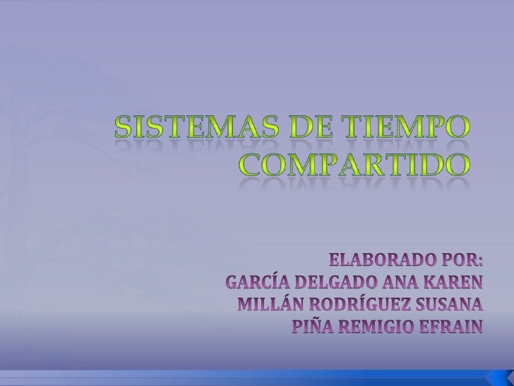 Sistemas de tiempo compartido