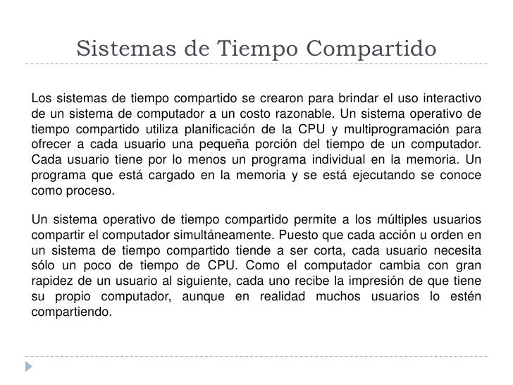 Sistemas de tiempo compartido