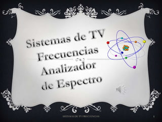 Sistemas de TV Frecuencias Analizador  de Espectro SISTEMAS DE TV FRECUENCIAS 1 