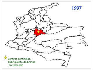 1997




Centros centinelas.
Cubrimiento de brotes
 en todo país
 