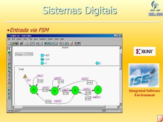 •Entrada via FSM
Integrated Software
Environment
Sistemas Digitais
 