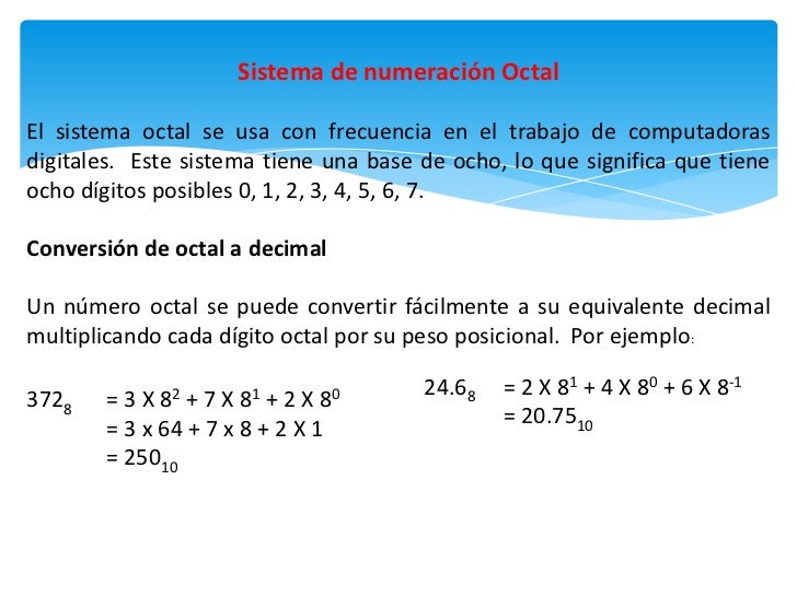 Sistemas de Numeración