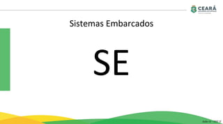 Sistemas Embarcados
SE
Aula 01 - GST II
 