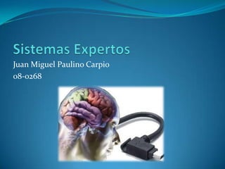 Sistemas Expertos Juan Miguel Paulino Carpio 08-0268 