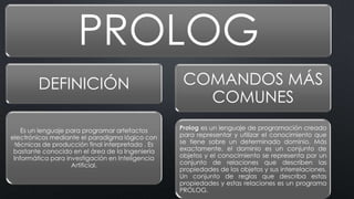 Sistemas expertos, clips y prolog | PPTX