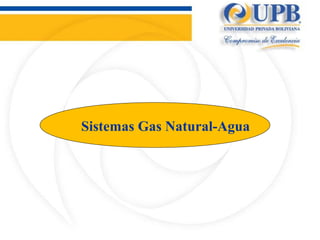 Sistemas Gas Natural-Agua
 