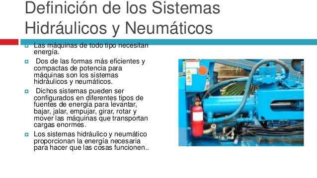 Sistema hidráulico conceptos