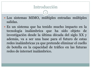 Sistemas mimo | PPTX