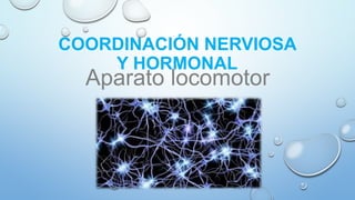 COORDINACIÓN NERVIOSA
Y HORMONAL
Aparato locomotor
 