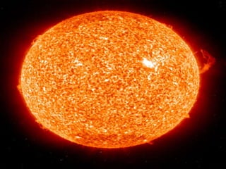 Sol
O Sol, enorme esfera gasosa cujo diâmetro é de 109
vezes maior que o da terra, é a estrela mais próxima
do nosso planeta.




                                     Voltar
 