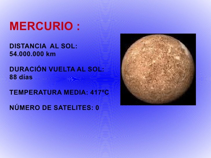 Cuanto Tiempo Dura Mercurio En Dar La Vuelta Al Sol