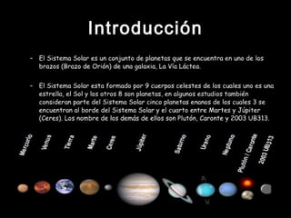Sistema solar.