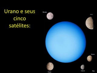 Urano e seus
    cinco
  satélites:
 