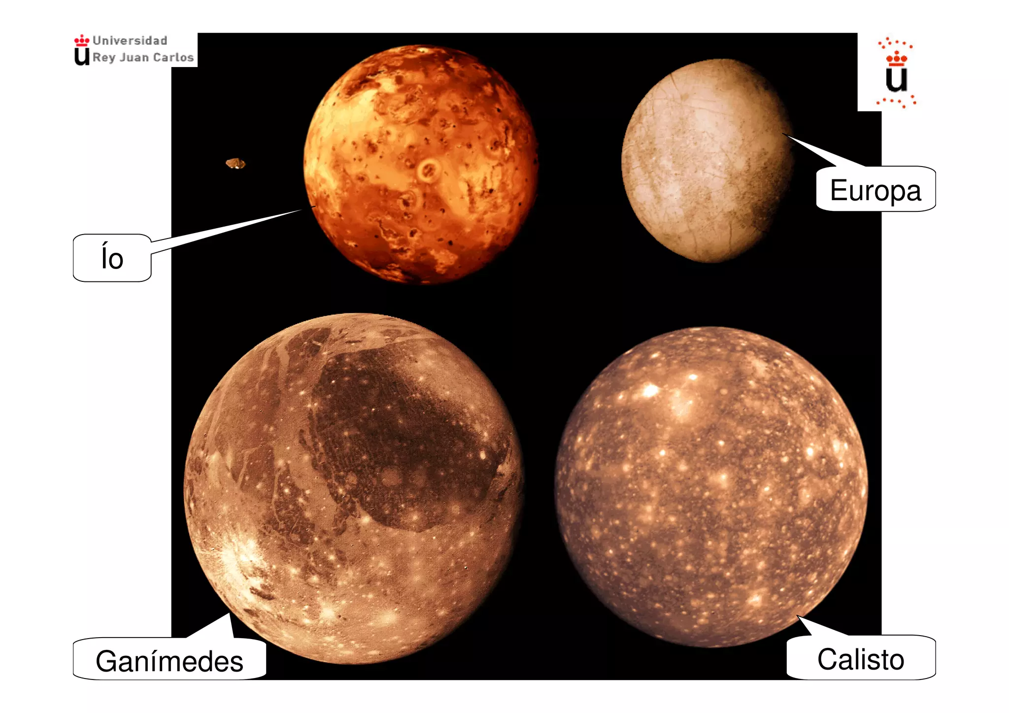 Europa
               .
Ío




Ganímedes   Calisto
 
