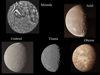 Miranda Ariel
Umbriel Titania Oberon
 