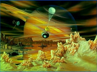 Una famiglia numerosa Sono ben 30 le lune orbitanti attorno a Saturno. La più grande, Titano, ha un diametro di oltre 5.000 km e un’atmosfera molto densa, simile a quella che aveva la Terra primordiale. Una missione spaziale, la Cassini-Huygens, svelerà presto (nel 2004) se su Titano ci siano forme di vita extraterrestre. 