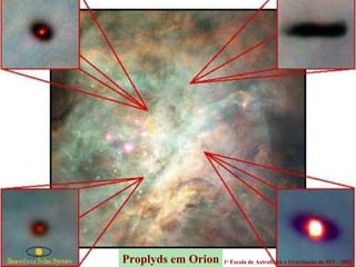Proplyds em Orion 1 a  Escola de Astrof ísica e Gravitação do IST - 2002 