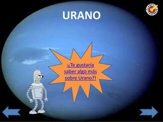 URANO


 ¡¿Tegustaría
saber algo más
sobre Urano?!
 