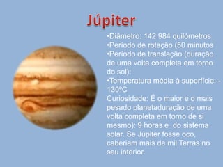 VénusDiâmetro: 12 104 quilómetros