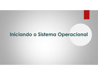 Iniciando o Sistema Operacional
41
 