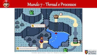 Sistemas Operacionais - Aula 07: Thread e Processos
Mundo 7 - Thread e Processos
3
Thread e Processos
Estrutura do Sistema Operacional
 