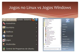 Jogos no Linux vs Jogos Windows
 