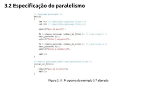 3.2 Especificação do paralelismo 
Figura 3.11: Programa do exemplo 3.7 alterado 
 