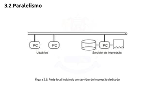 3.2 Paralelismo 
Figura 3.5: Rede local incluindo um servidor de impressão dedicado 
 