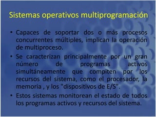 Primera Generación(Finales de la década de los 50's)Aparecen los sistemas de procesamiento por lotes, donde los trabajos se reunían por grupos o lotes. Aparece el concepto de nombres de archivo del sistema para lograr independencia de información.Los laboratorios de investigación de General Motors poseen el crédito de haber sido los primeros en poner en operación un sistema operativo para su IBM 701. 