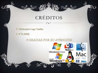 CréditosChristopher Lugo Casillas4° B (4020)GRACIAS POR SU ATENCIÓN