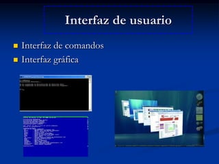 Interfaz de usuarioInterfaz de comandosInterfaz gráfica