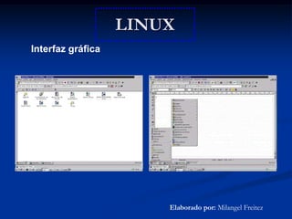 LINUXInterfaz gráficaElaborado por: Milangel Freitez