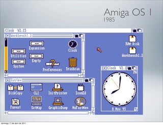 Amiga OS 1
                              1985




domingo 17 de abril de 2011
 