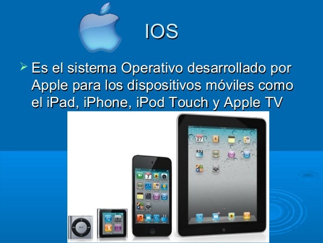 Resultado de imagen para ios que sistema operativo