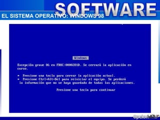 EL SISTEMA OPERATIVO: WINDOWS 98
 