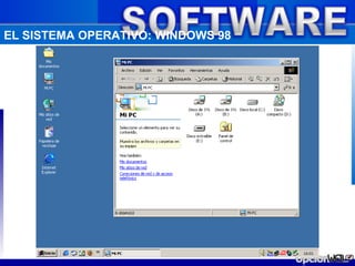 EL SISTEMA OPERATIVO: WINDOWS 98
 