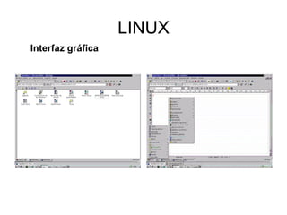 LINUX
Interfaz gráfica
 