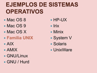 Sistemas operativos | PPTX