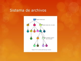 Sistema de archivos 
 