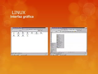 LINUX 
Interfaz gráfica 
