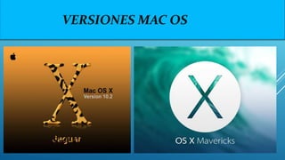 VERSIONES MAC OS
 