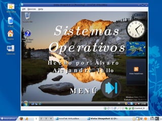 Sistemas Operativos Hecho por: Álvaro  Alejandre  Tello MENÚ 