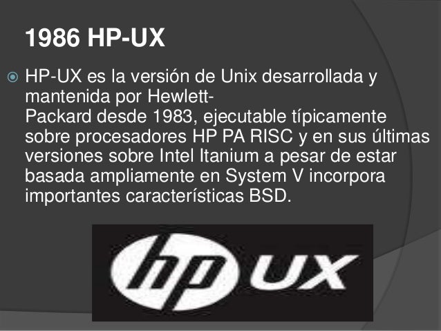 Resultado de imagen para sistema operativo HP-UX