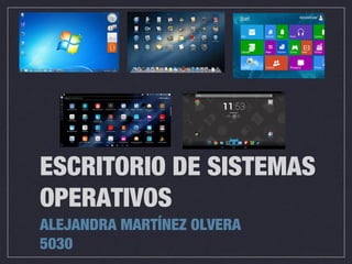 ESCRITORIO DE SISTEMAS
OPERATIVOS
ALEJANDRA MARTÍNEZ OLVERA
5030
 