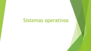 Sistemas operativos 
 