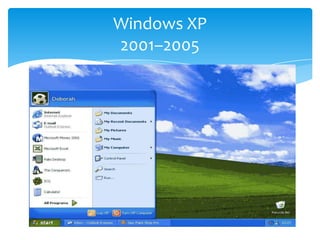 Windows XP2001–2005