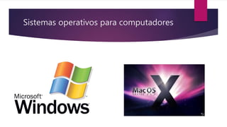 Sistemas operativos para computadores
 