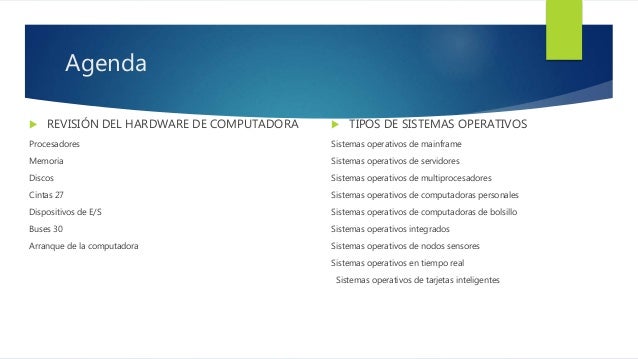 Sistemas operativos modernos