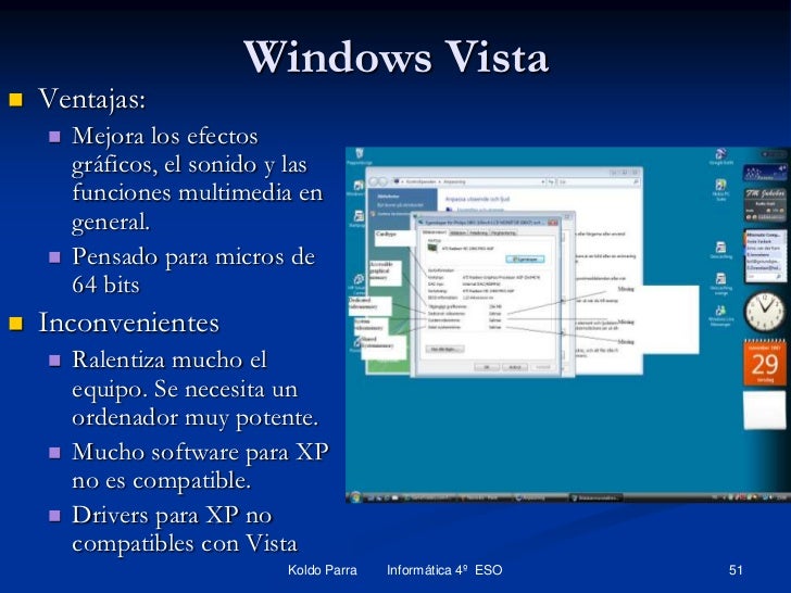 Ventaja De Windows Vista