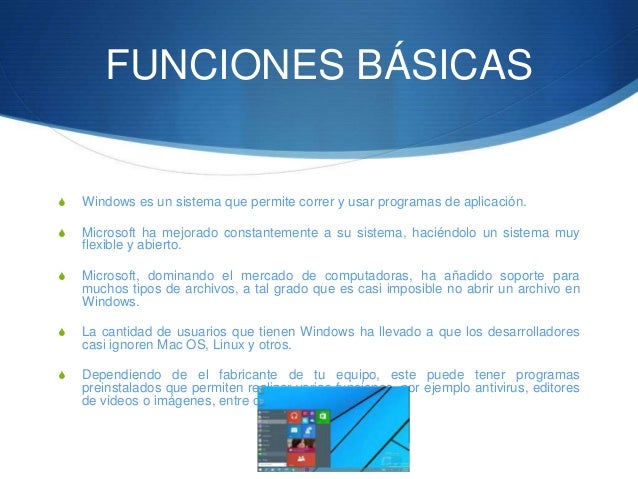 Cual Es La Funcion Del Windows